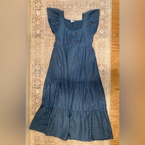 Elegant Blue Maxi Dress